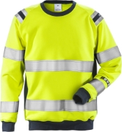 Afbeeldingen van FRISTADS Flamestat High Vis Sweatshirt Klasse 3 7076 SFLH