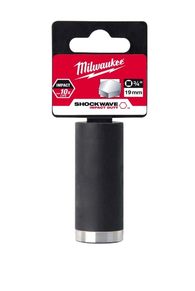 Afbeeldingen van Milwaukee Shockwave dop 19 mm 1/2" impact socket