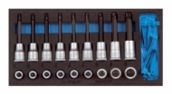 Afbeeldingen van GEDORE Dopsleutelset in check-tool module 1500 CT1-ITX 19 LKP