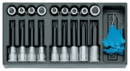 Afbeeldingen van GEDORE Dopsleutel-schroevendraaier-set 1/2" in 1/3 gereedschapsmodule 1500 ES-ITX 19 LKP