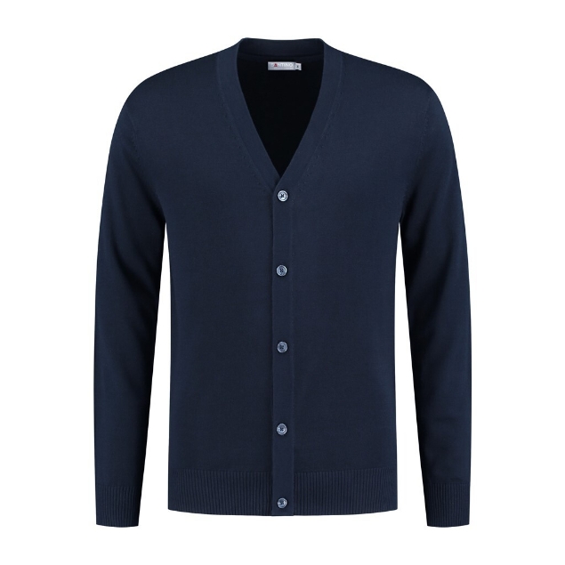 Afbeeldingen van Santino Cardigan  Prato  Navy Modern Fit