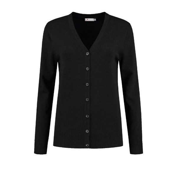 Afbeeldingen van Santino Cardigan  Prato Ladies  Black Ladies Modern Fit