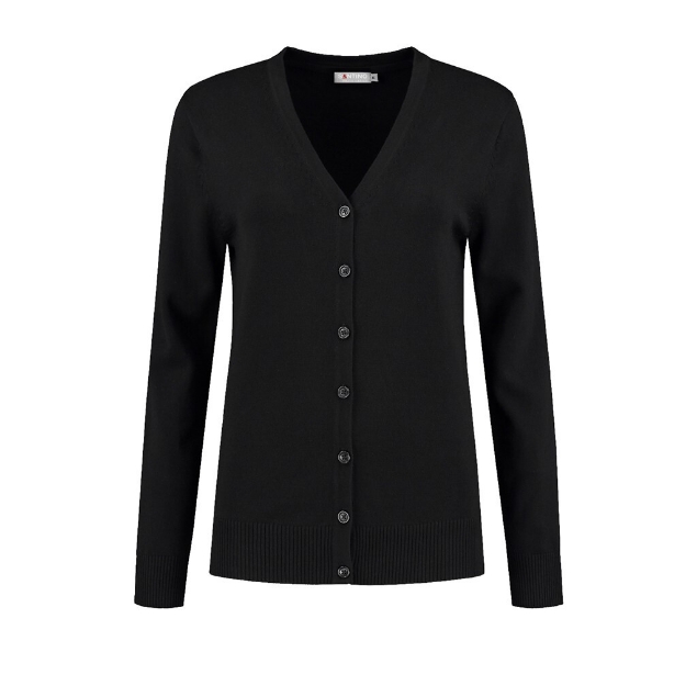 Afbeeldingen van Santino Cardigan  Prato Ladies  Black Ladies Modern Fit