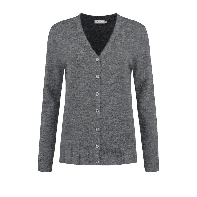 Afbeeldingen van Santino Cardigan  Prato Ladies  Dark Grey Ladies Modern Fit