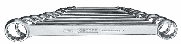 Afbeeldingen van GEDORE Ringsleutelset plat 12-delig 4