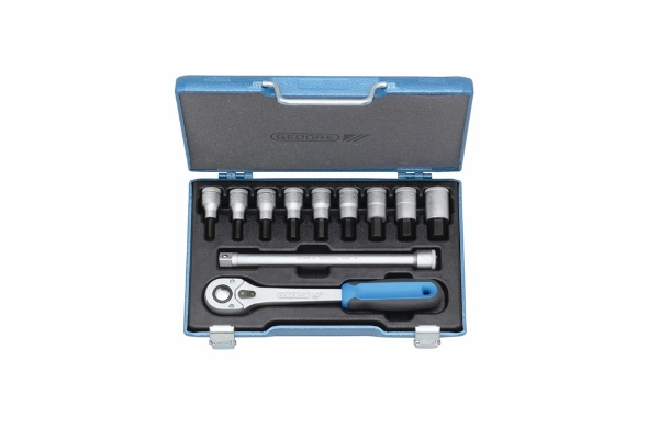 Afbeeldingen van GEDORE Dopsleutel-schroevendraaierset 1/2" 11-delig IN 19 Q
