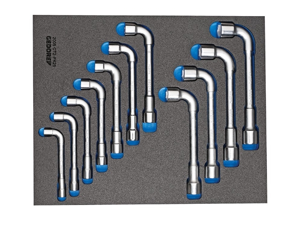 Afbeeldingen van GEDORE Dubbele soksleutelset in 2/4 CT module 2005 CT2-25PK