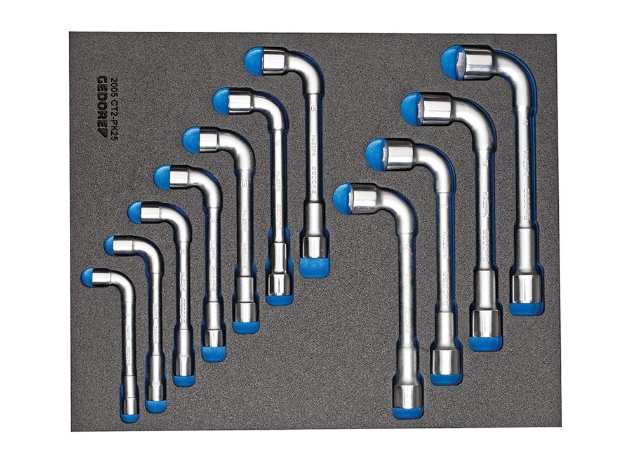 Afbeeldingen van GEDORE Dubbele soksleutelset in 2/4 CT module 2005 CT2-25PK