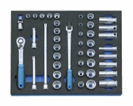 Afbeeldingen van GEDORE Dopsleutel-set 3/8" in 2/4 chekc-tool module 2005 CT2-D 30
