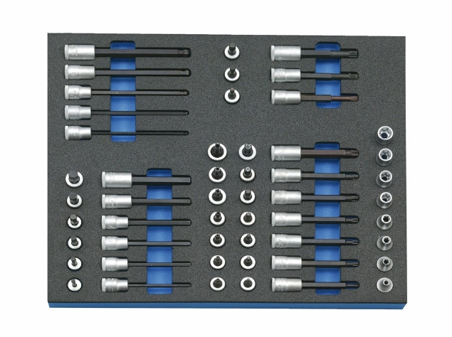 Afbeeldingen van GEDORE Dopsleutel-set 3/8" in 2/4 chekc-tool module 2005 CT2-TX 30