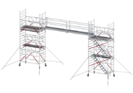 Afbeeldingen van Loopbrug - aluminium - dubbele leuning