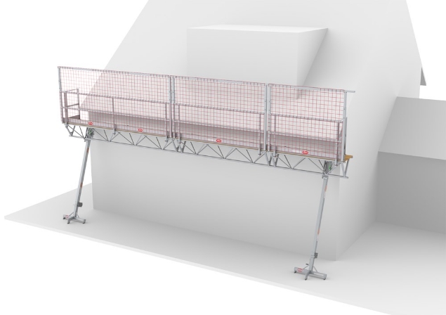 Afbeeldingen van Modulaire Triangelbrug - MTB met Dakrandbeveiliging (DRB)