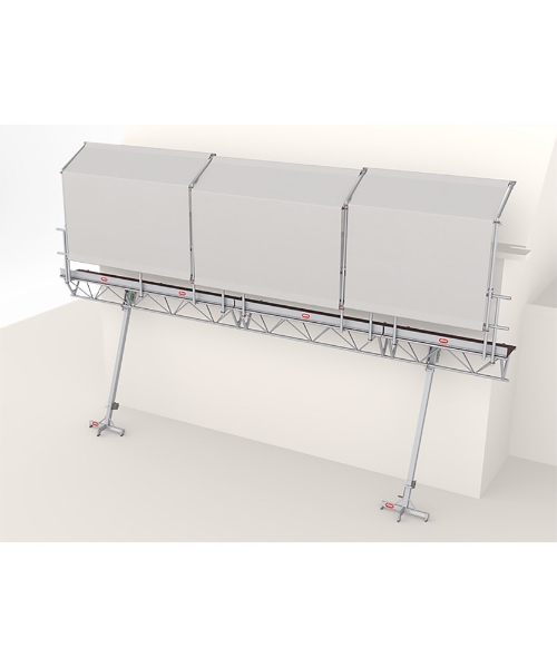 Afbeeldingen van Doorwerkscherm - aluminium