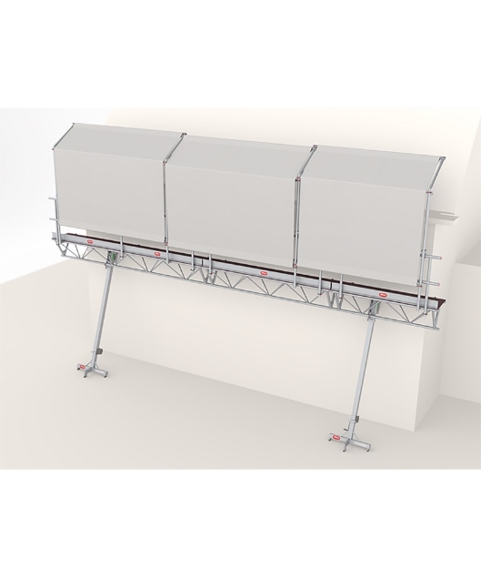 Afbeeldingen van Doorwerkscherm - aluminium