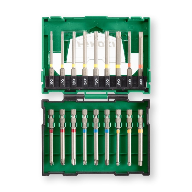 Afbeeldingen van HiKOKI Bitset 75 mm (18 stuks)