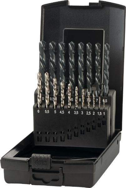 Afbeeldingen van Phantom HSS Set Spiraalboren DIN 338 links 19.910