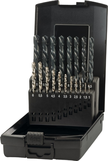 Afbeeldingen van Phantom HSS Set Spiraalboren DIN 338 links 19.910