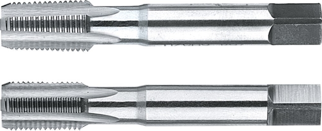 Afbeeldingen van HSS Handtappen ISO 529 BSPT (Rc)‚ set à 2 stuks