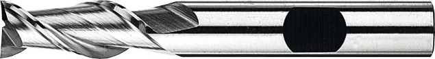 Afbeeldingen van HSS-E Schachtfrees‚ 2-snijder DIN 844-B kort‚ type W‚ Aluminium