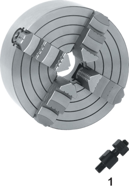 Afbeeldingen van ISO 702-3 (DIN 55027) Onafhankelijke Vier-Klauwplaat, gietijzer, type 4334