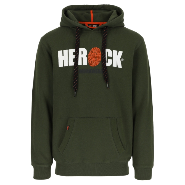 Afbeeldingen van Hero sweater met kap dark khaki/black