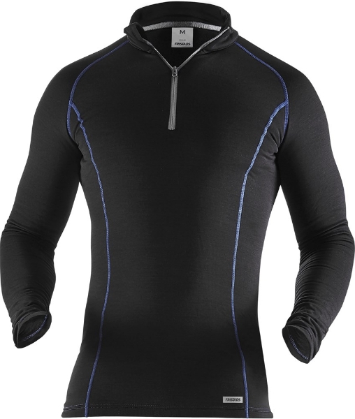 Afbeeldingen van Polartec® T-Shirt Lange Mouwen Met Korte Rits