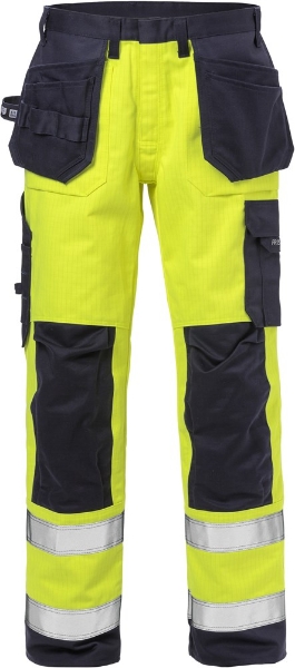 Afbeeldingen van FRISTADS Flame High Vis Werkbroek Klasse 2 2584 FLAM