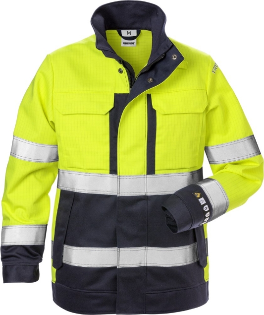 Afbeeldingen van FRISTADS Flame High Vis Jack Dames Klasse 3 4590 FLAM