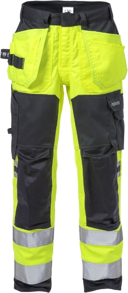 Afbeeldingen van FRISTADS Flamestat High Vis Werkbroek Stretch Klasse 2 2167 ATHF