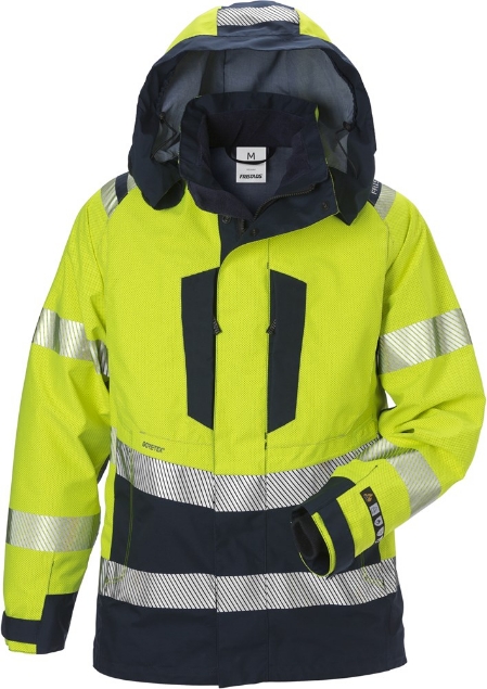 Afbeeldingen van FRISTADS Flamestat High Vis Gore-Tex Pyrad® Shelljack Dames Klasse 3 4195 GXE