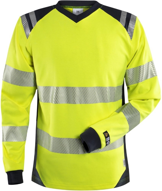 Afbeeldingen van FRISTADS Flamestat High Vis T-Shirt Dames Klasse 3 7357 TFL