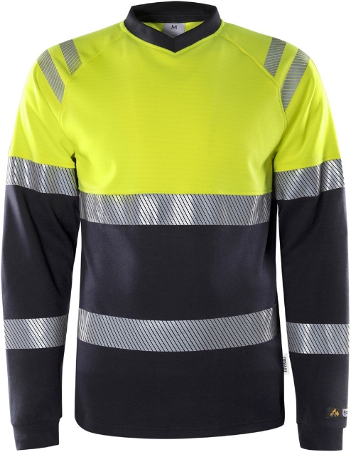 Afbeeldingen van Flamestat High Vis  T-Shirt Met Lange Mouwen Klasse 1