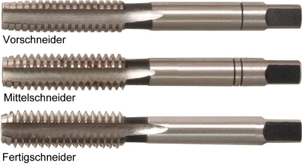 Afbeeldingen van Handtapset HSS, 3-delig, BSW Whithworth