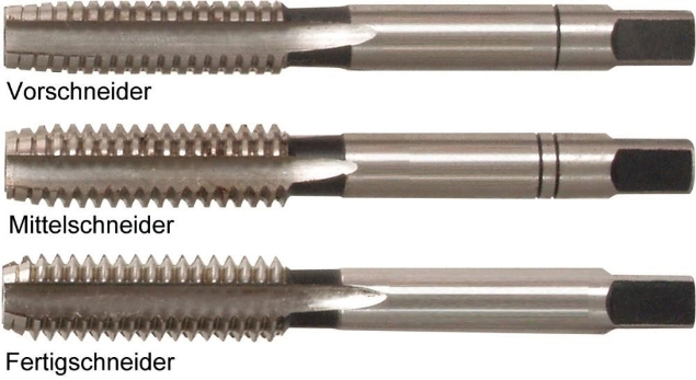 Afbeeldingen van Handtapset HSS, 3-delig, BSW Whithworth