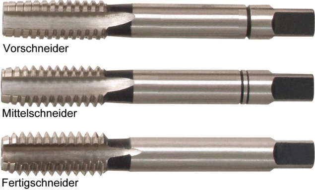 Afbeeldingen van Handtapset HSS, 3-delig, UNC