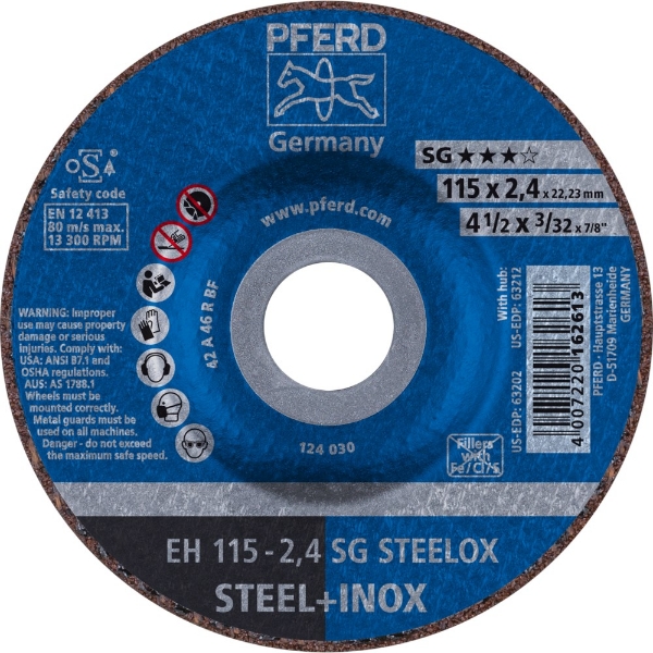 Afbeeldingen van Doorslijpschijf, inox