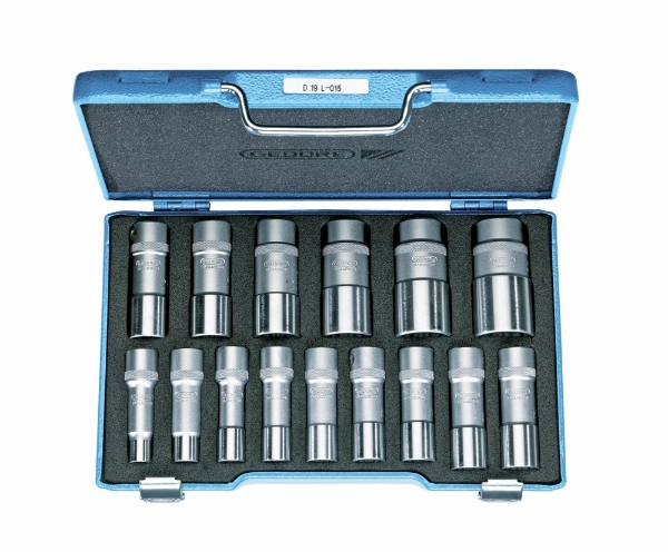 Afbeeldingen van GEDORE Dopsleutelset 1/2" 15-delig D 19 L-015