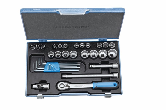 Afbeeldingen van GEDORE Dopsleutelset 1/2" 31-delig D 19 WAU-20