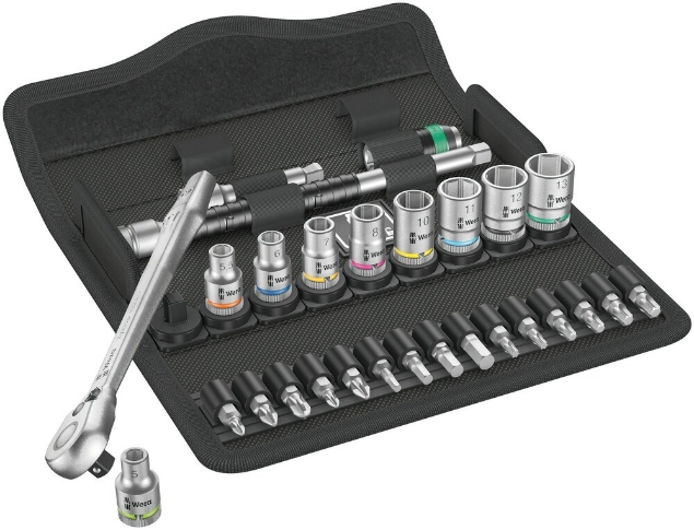Afbeeldingen van Wera Dopsleutelset 1/4" 8100 SA 8 Zyklop Metal