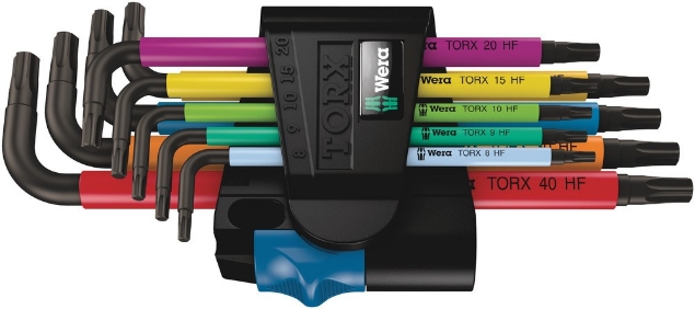 Afbeeldingen van Wera Stiftsleutelset torx 967/9 TX HF 1 Multicolour