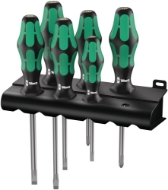 Afbeeldingen van Wera Schroevendraaierset combi 334/6 Kraftform Plus Lasertip