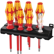Afbeeldingen van Wera Schroevendraaierset VDE combi 160 i/7 Kraftform Plus Serie 100