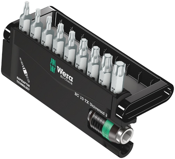 Afbeeldingen van Wera Bitset torx Bit-Check 10 TX Universal 2