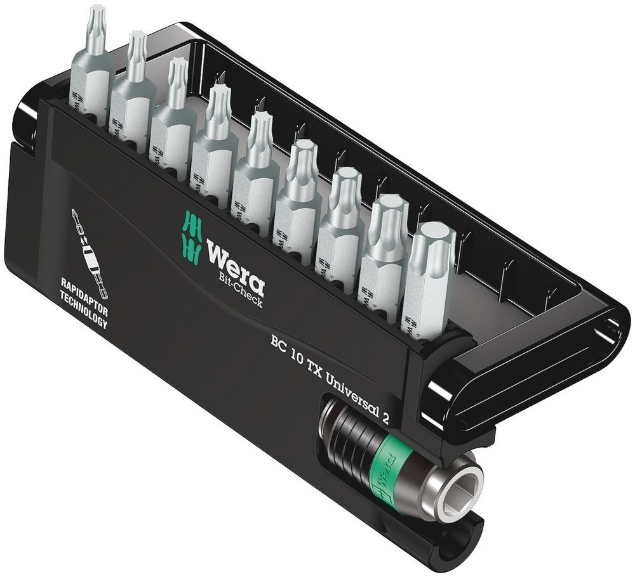 Afbeeldingen van Wera Bitset torx Bit-Check 10 TX Universal 2