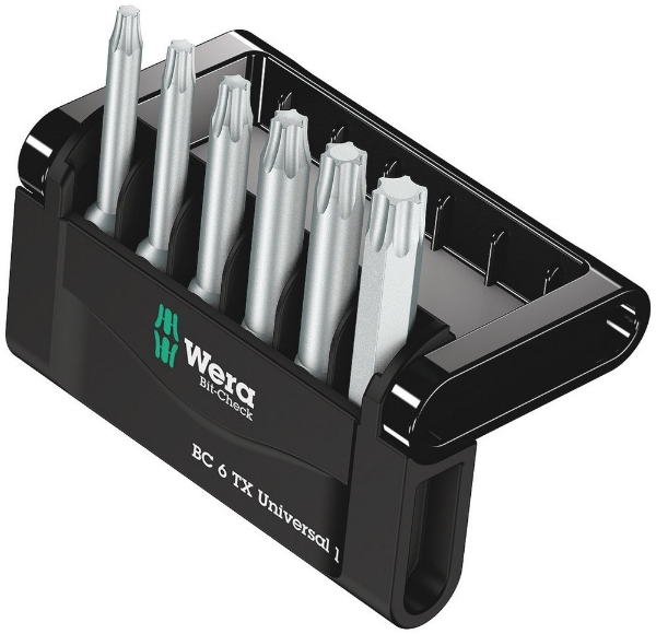 Afbeeldingen van Wera Bitset torx Bit-Check 6 TX Universal 1