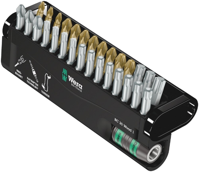 Afbeeldingen van Wera Bitset Bit-Check 30 Wood 1