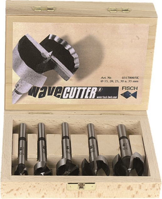 Afbeeldingen van Rotec Cilinderkopborenset Wave-Cutter, in houten kist 246