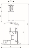 Afbeeldingen van Weber Hydraulische vijzel AX20-240-20TON