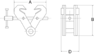 Afbeeldingen van REMA Spindel balkenklem CSVW-1.0