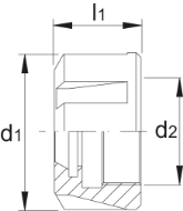 Afbeeldingen van Phantom DIN 6499-D Moer voor Spantanghouder 82.960